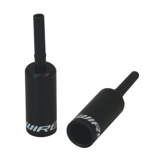 Jagwire 5mm Lined Alloy End Caps Black Bottle of 50 - RACKTRENDZ