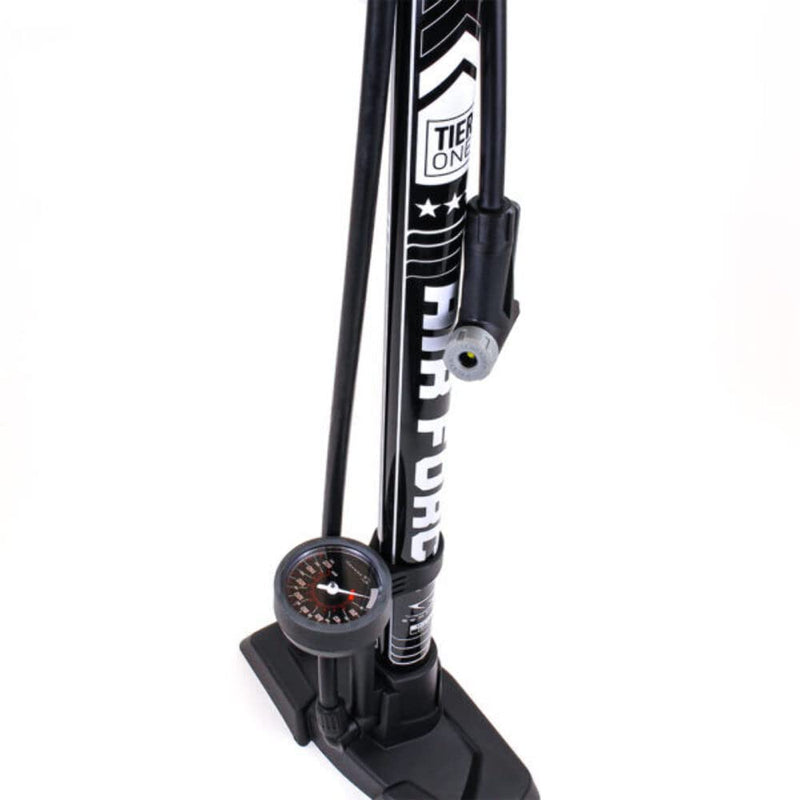 Chargez l&#39;image dans la visionneuse de la galerie, Serfas Air Force Tier 1 Floor Pump - Black - RACKTRENDZ
