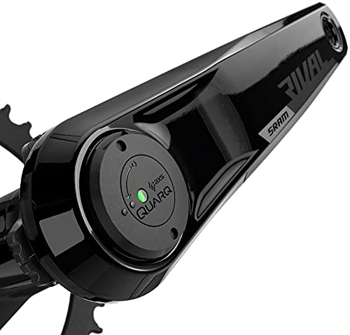 SRAM, Rival D1 Quarq Wide 1x, Power Meter Crankset, Speed: 12, Spindle: 28.99mm, 46, Dub, 175mm, Black, Road Disc - RACKTRENDZ