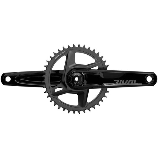 SRAM, Rival D1 Wide 1x, Crankset, Speed: 12, Spindle: 28.99mm, 46, Dub, 170mm, Black, Road Disc - RACKTRENDZ