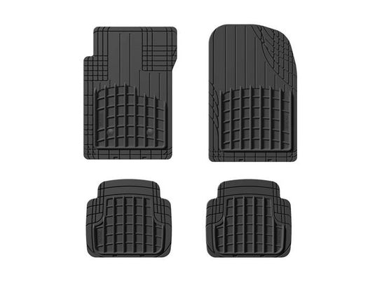 WeatherTech Heavy Duty Trim-to-Fit Universal Car Floor Mats – Black – 4-Piece – Heavy-Duty TPE All-Weather Protection – Cut Lines for Custom Fit – Non-Slip, Easy to Clean – Fits Cars, Trucks & SUVs