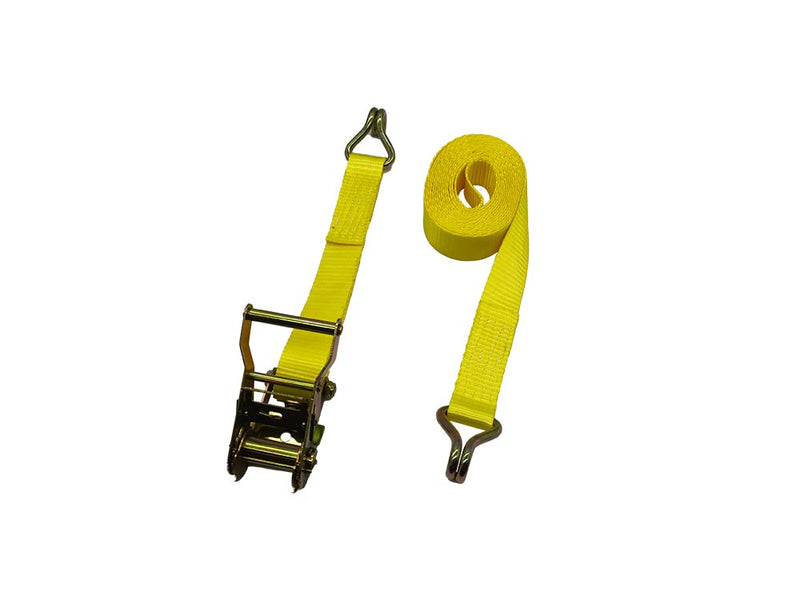 Load image into Gallery viewer, Enthuze Cargo 1.5" x 15' Ratchet Strap with Double J-Hook, 4000 lbs Break Strength
