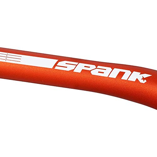 Spank Spoon 35 Bar (Clamp Diameter: 35mm, Length: 800mm, 5° up x 8° backsweep,Orange), Shotpeen Anodised, Mountain Bike Handlebar, Ideal for ASTM 5, All mountain, trail, free ride, E-Bike - RACKTRENDZ