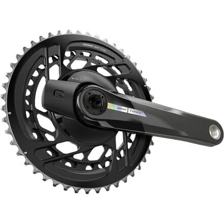 SRAM, Force D2 2X, Power Meter Crankset, Speed: 12, Spindle: 28.99mm, BCD: Direct Mount, 46/33, Dub, 170mm, Black, Road - RACKTRENDZ