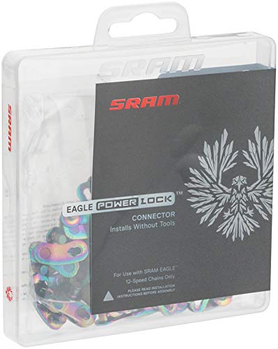 Chargez l&#39;image dans la visionneuse de la galerie, SRAM Power Lock 85.2737.270.074 for 12x (Pack of 50 Rainbow Plain Chain, Gold, 50 - RACKTRENDZ
