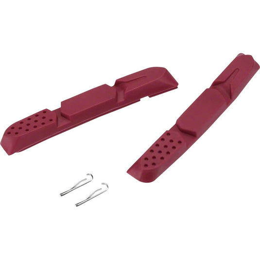 Jagwire Mountain Pro Brake Pads Inserts for Wet Conditions, Red - RACKTRENDZ