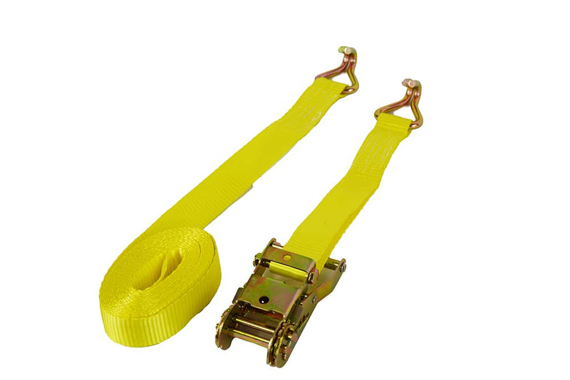 Load image into Gallery viewer, Enthuze Cargo 1.5" x 15' Ratchet Strap with Double J-Hook, 4000 lbs Break Strength
