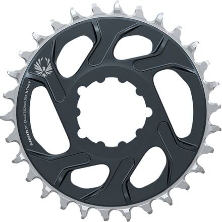 SRAM, Eagle, Chainring, Teeth: 32, Speed: 11/12, BCD: Direct Mount, Aluminum, Lunar/Polar Grey, 6mm - RACKTRENDZ