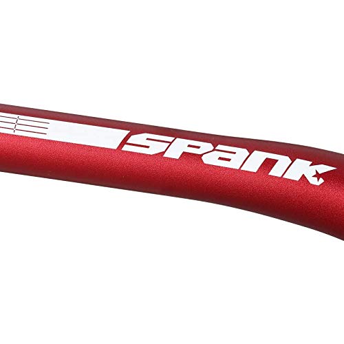 Spank Spoon 35 Bar (Clamp Diameter: 35mm, Length: 800mm, 5° up x 8° backsweep, Red), Shotpeen Anodised, Mountain Bike Handlebar, Ideal for ASTM 5, All mountain, trail, free ride, E-Bike - RACKTRENDZ