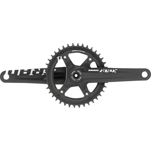 Sram Apex Crankset 1 Unisex 175 mm 42T BB30 Bottom Bracket, 00.6118.477.003 Crank & Accessories, Black, One Size - RACKTRENDZ