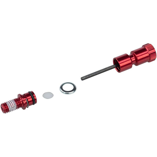 RockShox Rebound Long Adjuster Knob/Bolt Kit Use 32mm Maxle Lower Leg Forks Red - RACKTRENDZ