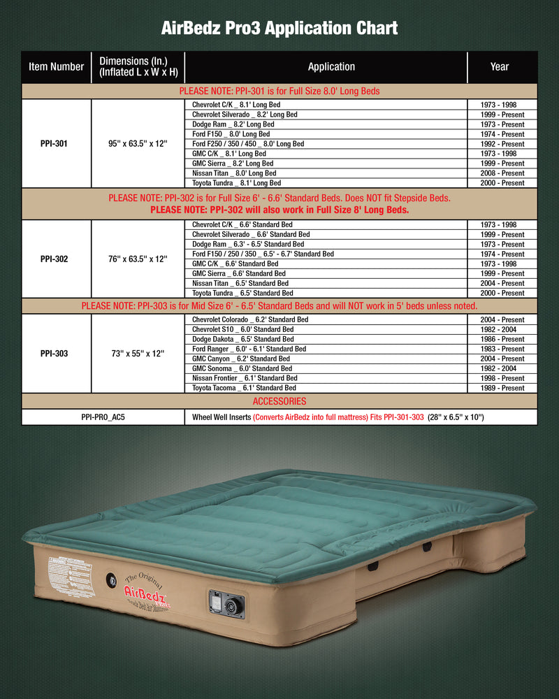 Load image into Gallery viewer, AirBedz Mid Size Mattress PPI-303
