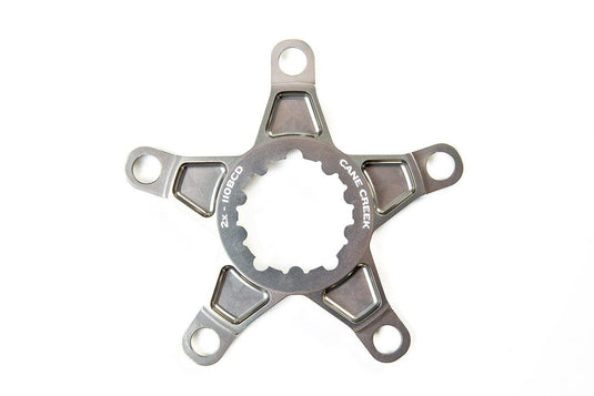 Cane Creek EEWings Spider - 2X Double Ring BCD 110, (Min:32T) Anodized Titanium - RACKTRENDZ