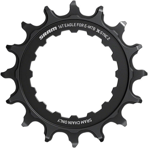 SRAM Unisex's X-Sync 2 Bosch Direct Mount Chainring, Black, 16T - RACKTRENDZ