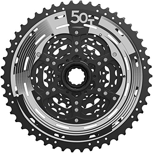 SunRace M993 Cassette - 9 Speed 11-50t ED Black Alloy Spider and Lockring - RACKTRENDZ