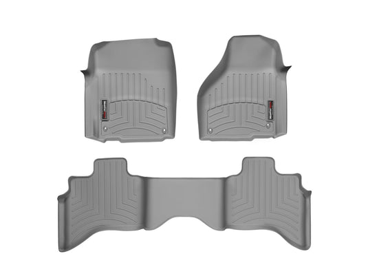WeatherTech Custom Fit FloorLiner for Ram Truck 1500 / Ram Truck 1500 Classic - 1st & 2nd Row (Grey)