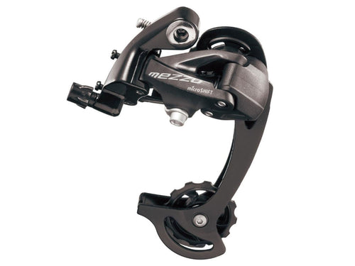 Microshift Mezzo M36 Rear Derailleur - 7,8,9 Speed, Long Cage, Black - RACKTRENDZ