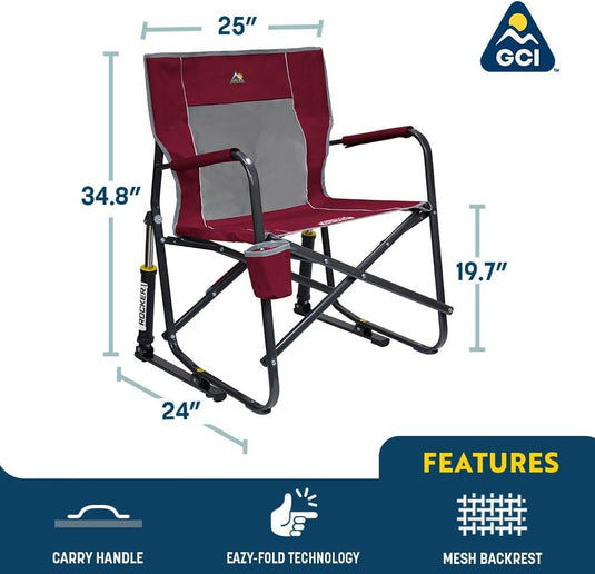 GCI Outdoor Freestyle Rocker Chair, Cinnamon