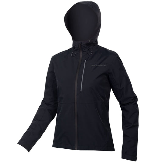 Endura Women's Hummvee Waterproof Hooded MTB Cycling Jacket, Black, X-Small - RACKTRENDZ