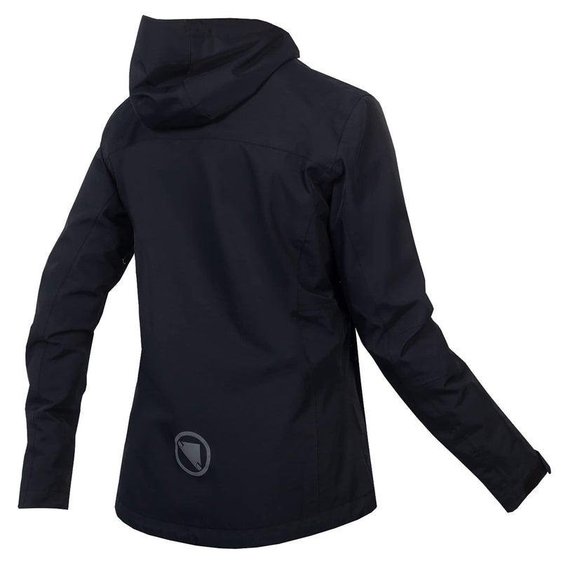 Chargez l&#39;image dans la visionneuse de la galerie, Endura Women&#39;s Hummvee Waterproof Hooded MTB Cycling Jacket Black, Small - RACKTRENDZ
