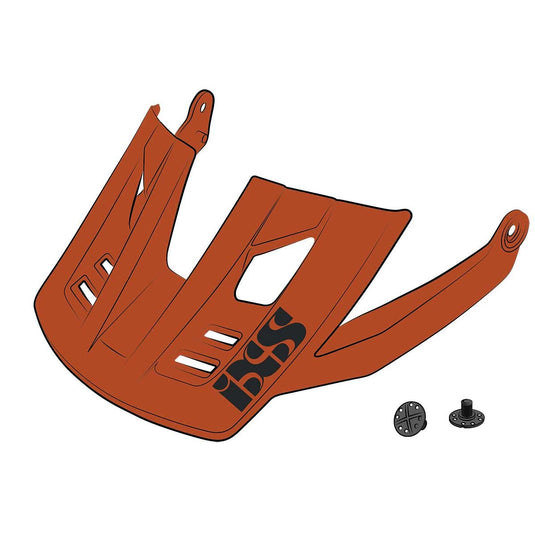 iXS Visor + pins Trigger FF Burnt Orange ML - RACKTRENDZ