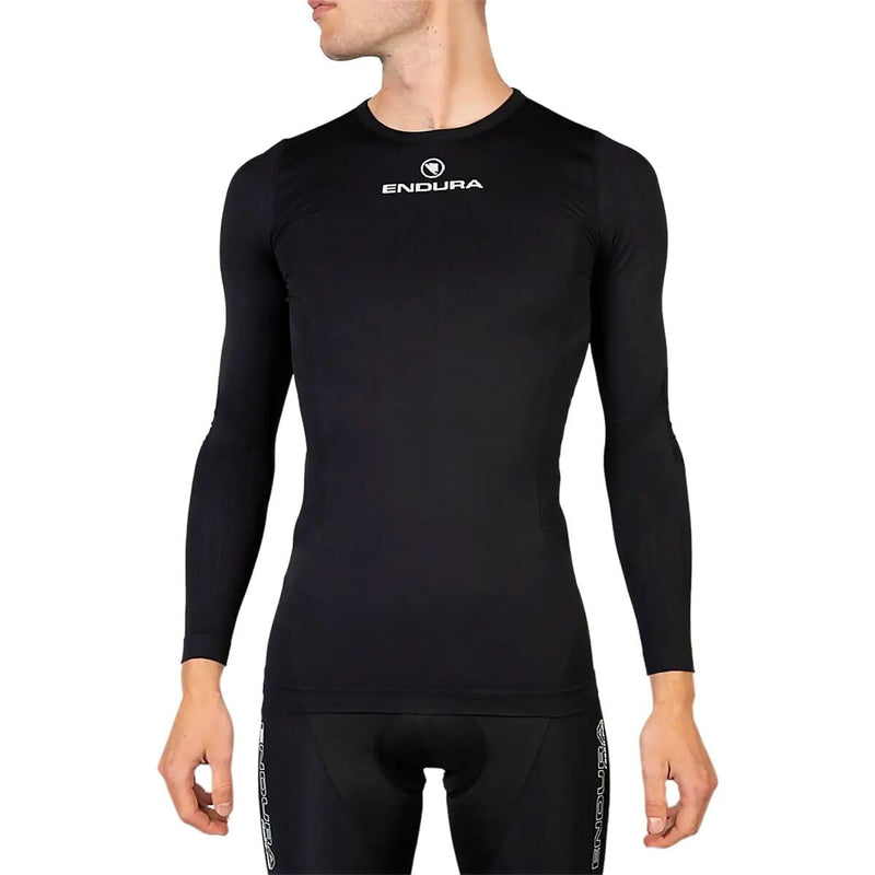 Chargez l&#39;image dans la visionneuse de la galerie, Endura Engineered Long Sleeve Baselayer - Men&#39;s Thermal Cycling Top Black, Small - RACKTRENDZ
