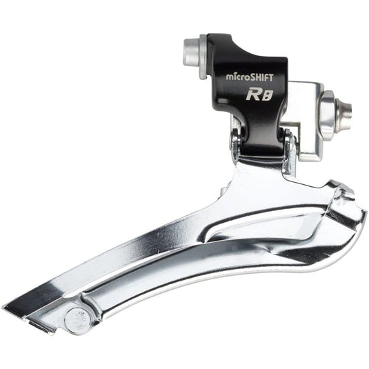 Microshift R8 Front Derailleur 7/8-Speed Double, 52T Max, Braze-On, Shimano Compatible - RACKTRENDZ