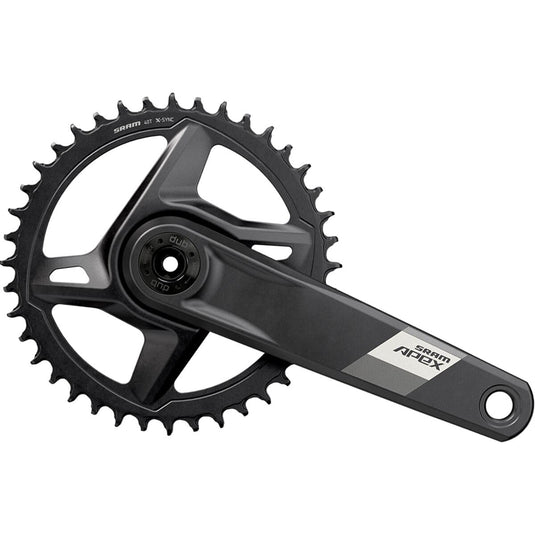SRAM, Apex D1, Crankset, Speed: 12, Spindle: 28.99mm, BCD: Direct Mount, 40, Dub, 175mm, Black, Road Disc - RACKTRENDZ