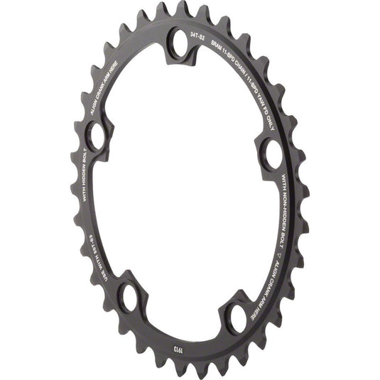 SRAM 11-Speed 34T 110mm BCD YAW Chainring Black, Use with 50T - RACKTRENDZ