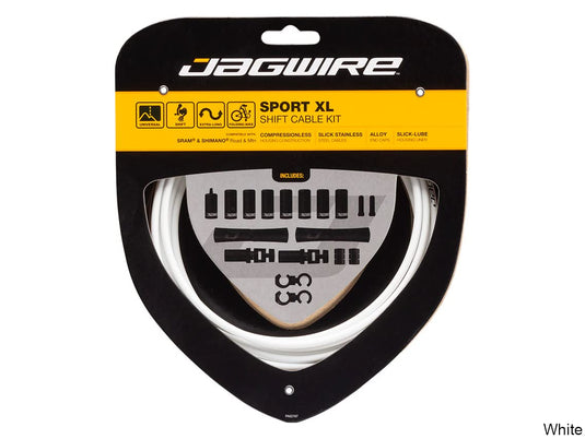 Jagwire Universal Sport Brake XL Kit, White - RACKTRENDZ