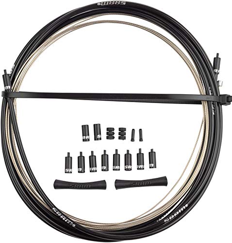 SRAM SlickWire Shift Cable and Housing Kit - Road/MTB, 4mm, Nylon Braided, Black - RACKTRENDZ