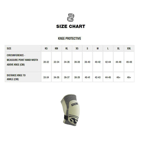 ixs Flow Evo+ knee guard grey L - RACKTRENDZ