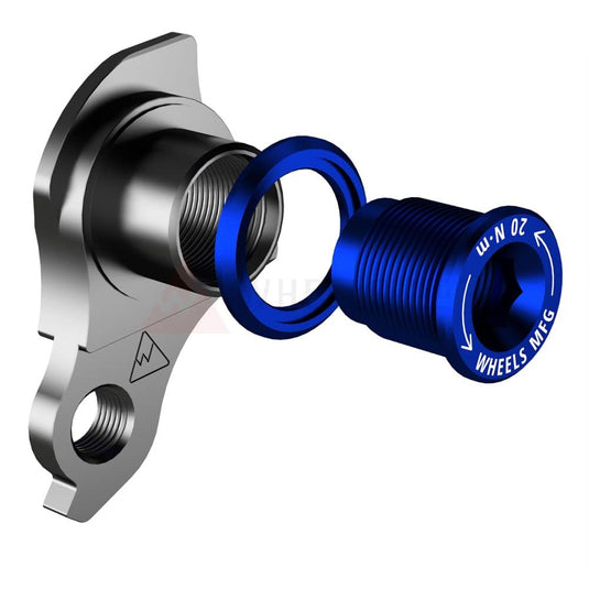 Wheels Manufacturing, DROPOUT-404-02 UDH, Derailleur Hanger, Blue - RACKTRENDZ
