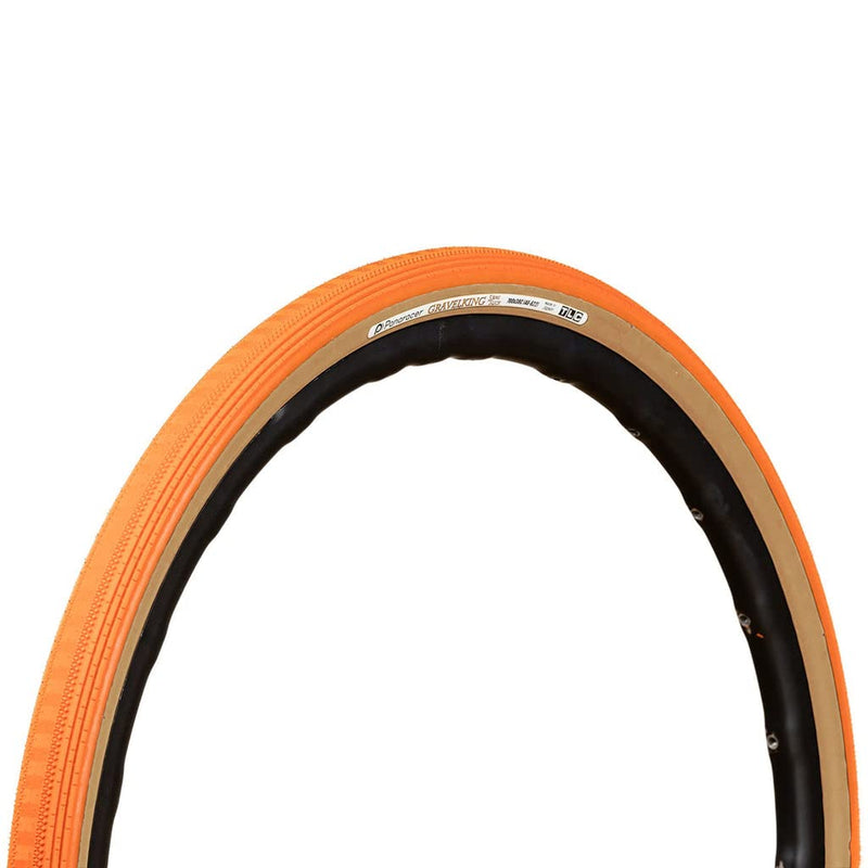 Chargez l&#39;image dans la visionneuse de la galerie, Panaracer Gravel King SS 700 x 38C Tubeless Ready Sunset Orange/Brown - RACKTRENDZ
