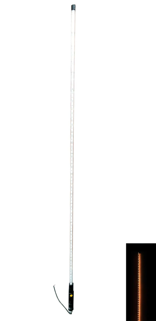Enthuze 5FT Amber LED Whip with Quick DC Connection