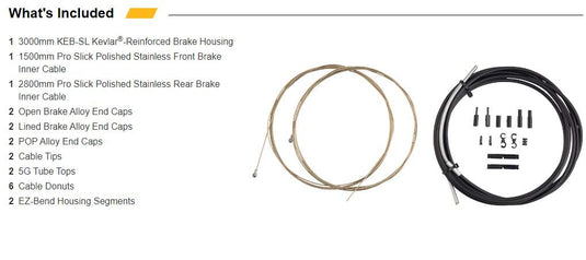 Jagwire Pro Brake Cable Kit Road SRAM/Shimano, Bianchi Celeste - RACKTRENDZ