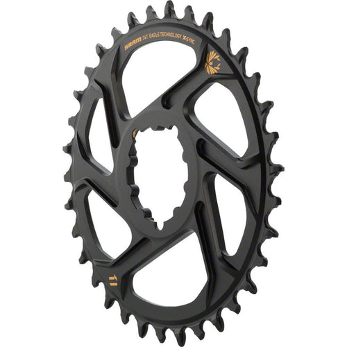 SRAM X-Sync 2 Eagle Direct Mount Chainring 34T Boost 3mm Offset with Gold Logo - RACKTRENDZ