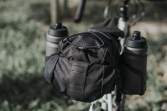 BackLoader Wishbone, Anti-swap Rear bikepacking Bag stabilizer, Aluminum, with 2 Sets of Bottle cage mounting Bosses - RACKTRENDZ