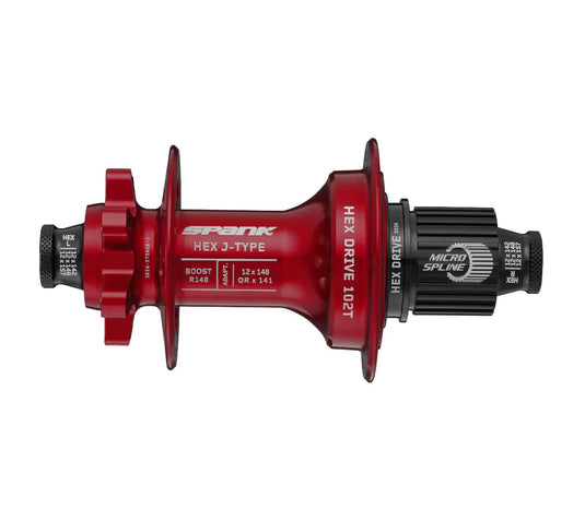 Spank HEX J-Type Boost R148 Blank Hub Red 32H - RACKTRENDZ