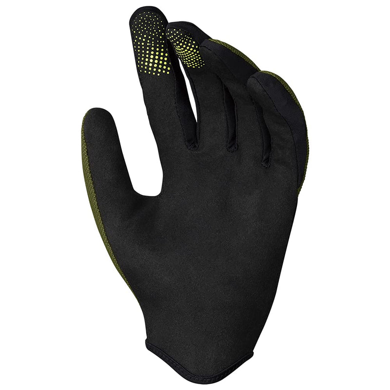 Chargez l&#39;image dans la visionneuse de la galerie, IXS Unisex Carve Gloves - Silicone Grippers and Slip on Design with Touchscreen/Biking/Hiking Compatible (Olive/Large) - RACKTRENDZ
