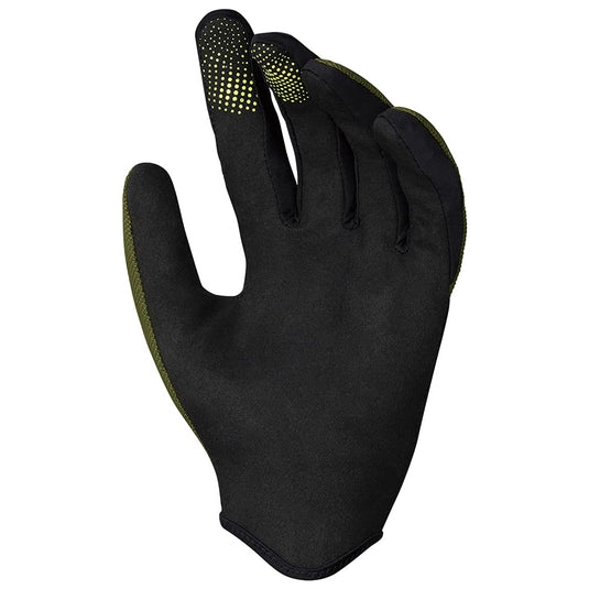 IXS Unisex Carve Gloves - Silicone Grippers and Slip on Design with Touchscreen/Biking/Hiking Compatible (Olive/Small) - RACKTRENDZ