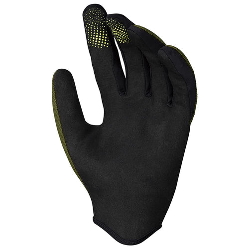 IXS Unisex Carve Gloves - Silicone Grippers and Slip on Design with Touchscreen/Biking/Hiking Compatible (Olive/Medium) - RACKTRENDZ