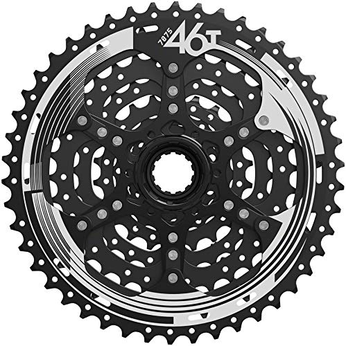 Load image into Gallery viewer, SunRace M993 Cassette - 9 Speed 11-46t ED Black Alloy Spider and Lockring - RACKTRENDZ
