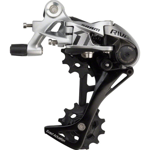 SRAM Rival 1 Rear Derailleur - 11 Speed, Long Cage, Black/Silver - RACKTRENDZ