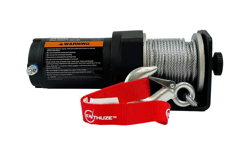 Load image into Gallery viewer, Enthuze 12V DC Electric Winch with 2000 lb Capacity
