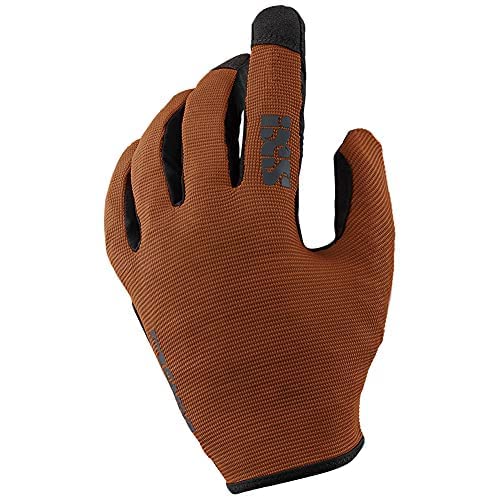 IXS Unisex Carve Gloves - Silicone Grippers and Slip on Design with Touchscreen/Biking/Hiking Compatible (Burnt Orange/XX-Large) - RACKTRENDZ