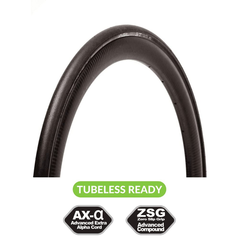 Load image into Gallery viewer, Agilest TLR Folding Road Tires 700x25C Black/Black - RACKTRENDZ
