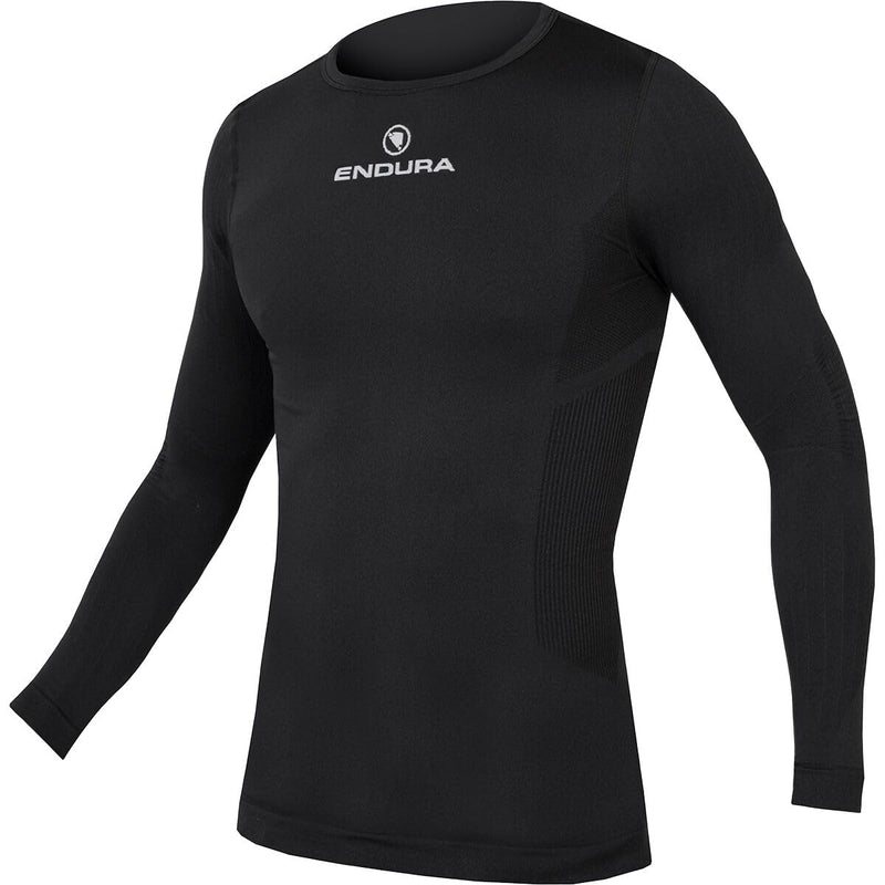 Chargez l&#39;image dans la visionneuse de la galerie, Endura Engineered Long Sleeve Baselayer - Men&#39;s Thermal Cycling Top Black, Large - RACKTRENDZ
