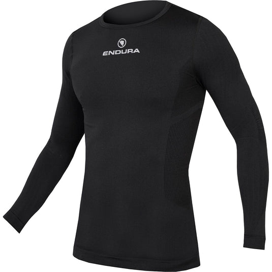 Endura Engineered Long Sleeve Baselayer - Men's Thermal Cycling Top Black, Large - RACKTRENDZ