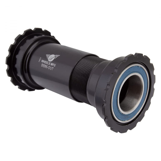 Wheels Manufacturing Outboard BB86/92 SRAM Bottom Bracket with Angular Contact Bearings Black Threaded Cups - RACKTRENDZ